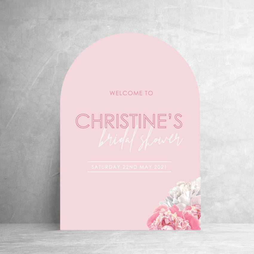 Christine Welcome Board