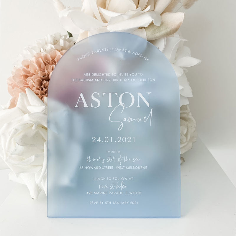 Aston Acrylic Invite