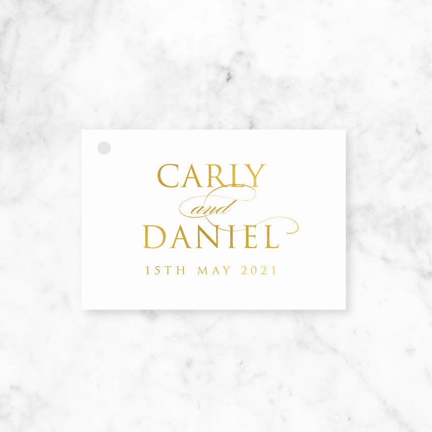 Carly Real Foil Tag