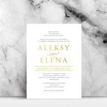 Load image into Gallery viewer, Elena Foil Invite
