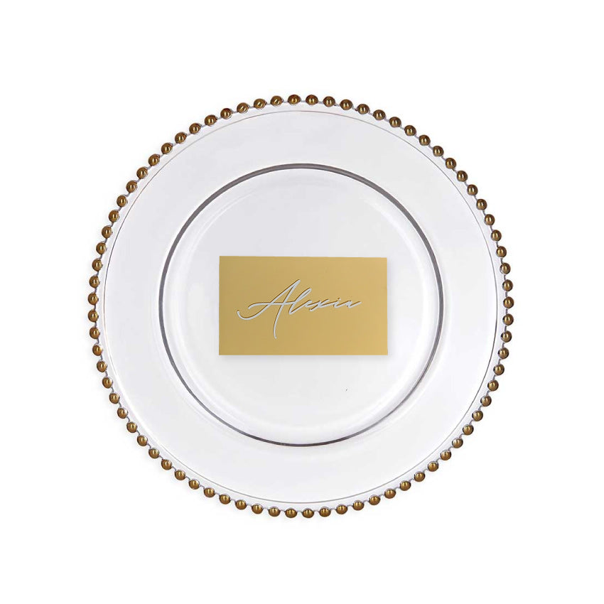 Gold Acrylic Place Card