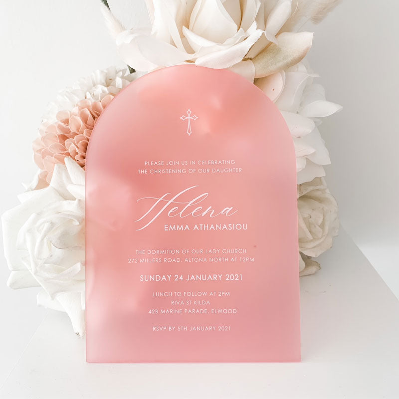 Helena Acrylic Invite