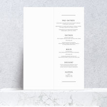 Load image into Gallery viewer, Menu Folded Tall
