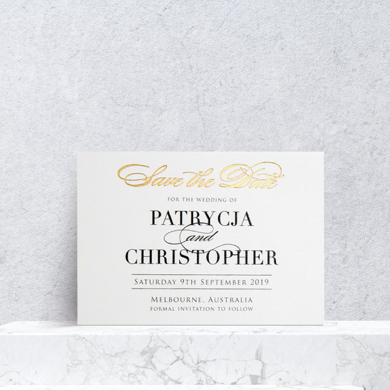 Patricia Foil Save the Date