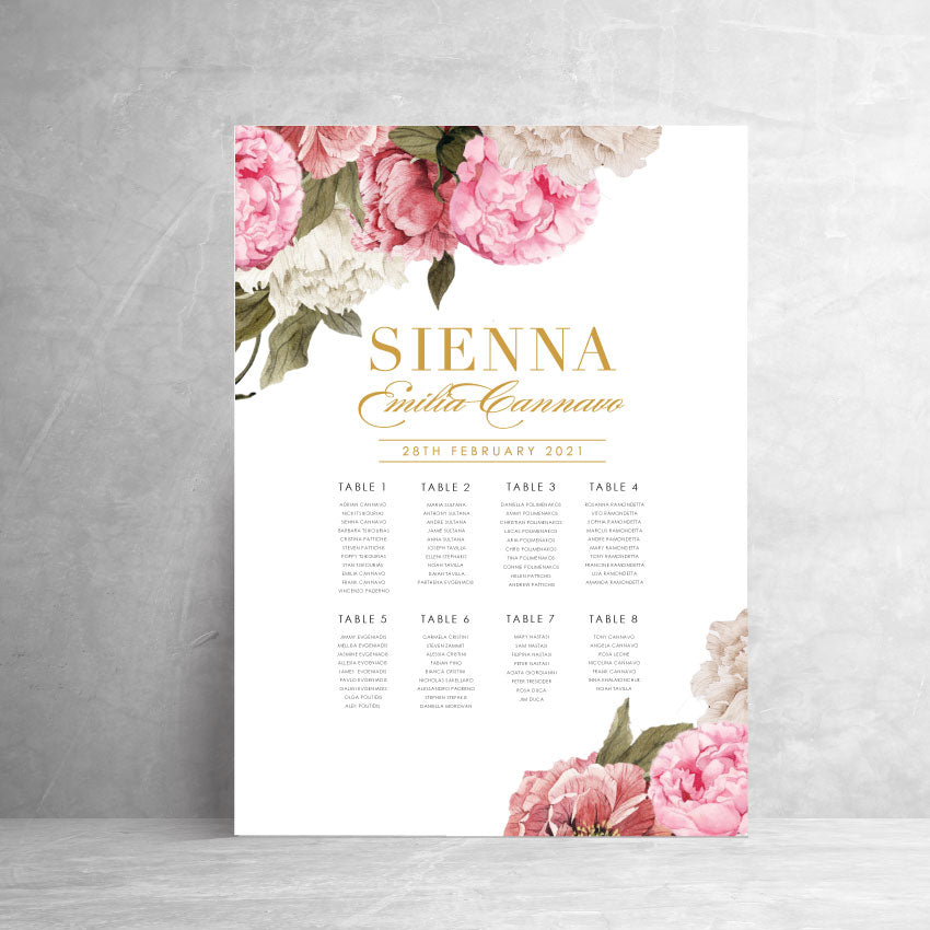 Sophia Seating Board