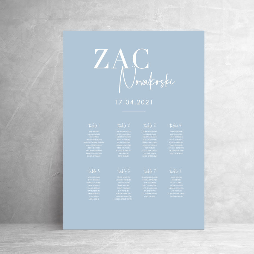 Zac Seating Board